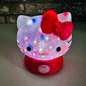 Hello Kitty Night Light Sanrio 2011 Multi-Color Changing 6" Tested And Working